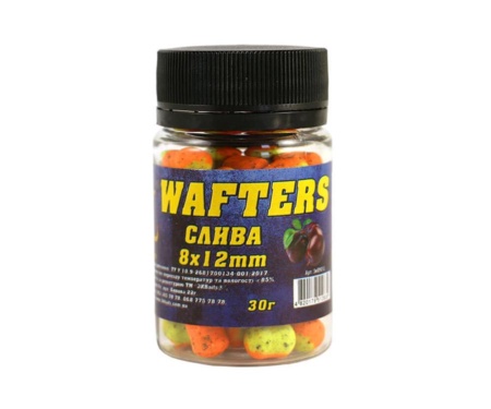 Бойли 3KBaits Wafters 8*12мм Слива