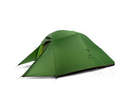 Палатка одноместная с футпринтом Naturehike Cloud Up 1 Updated NH18T010-T 20D Dark Green