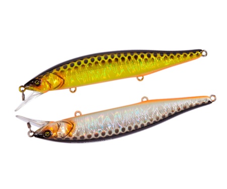 Воблер Jackall RV-Minnow 110SP 16.3г HL Gold & Silver Black