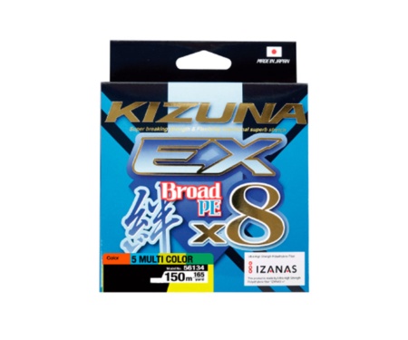Шнур Owner Kizuna EX X8 Broad PE Multi Color 150м 0.15мм