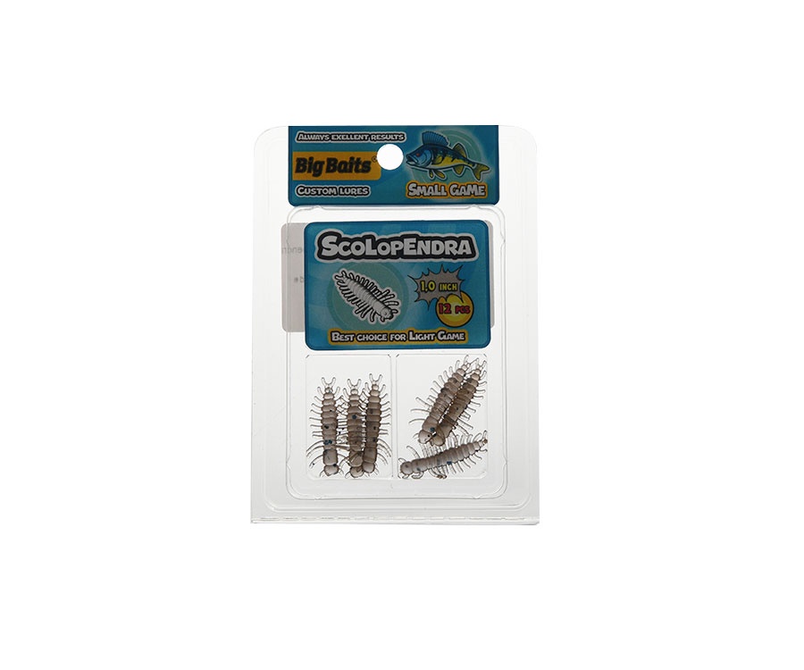Нимфа Big Baits Scolopendra 1" #106 Green Pumpkin