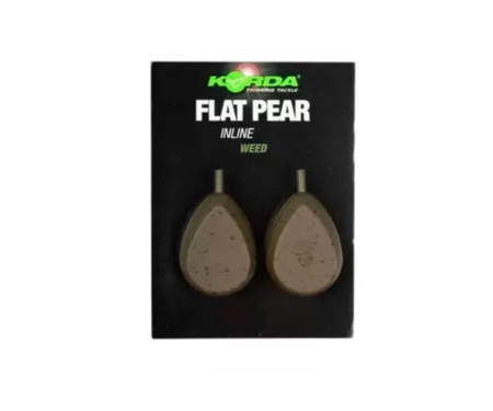 Грузило Korda Flat Pear Inline Blister 2.5oz 70г