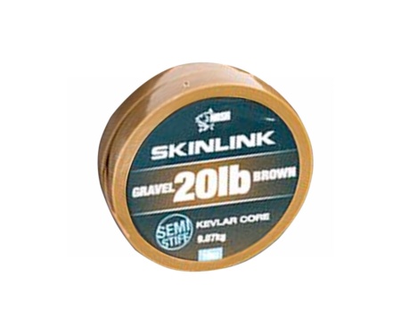 Поводковий матеріал в оболонці Nash SkinLink Semi-Stiff 20lb Gravel