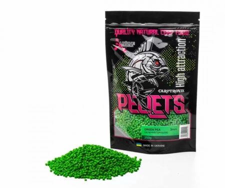 Пеллетс Carptronik Method/Stik Mix Pellets Green Pea 3мм 250г