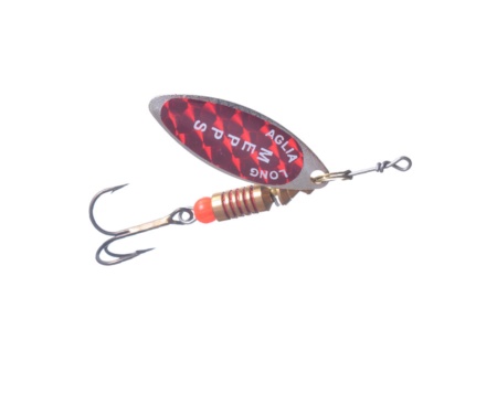 Блешня Mepps Aglia Long Redbo Silver 11,5г
