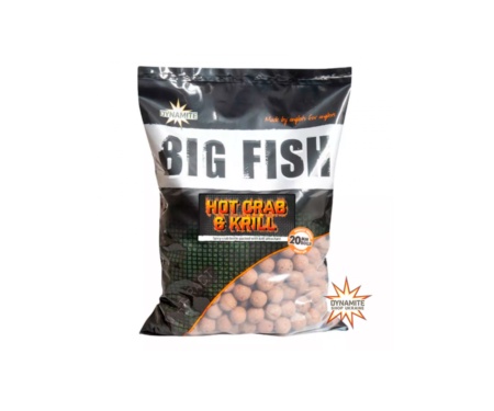 Бойли Dynamite Baits Hot Crab & Krill 20мм 1.8кг