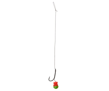 Готовый поводок Carp Pro 15lb с крючком №2 Long Shank Popup Corn, Popup Half Boile Stop