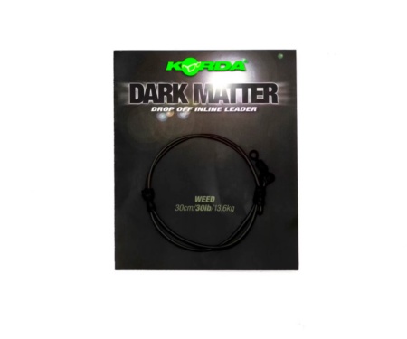 Поводковый материал Korda Dark Matter Drop Off Inline Weed 30lb 30см