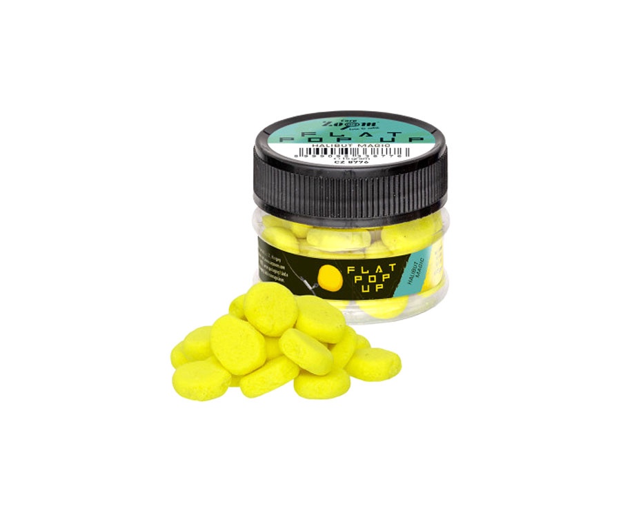 Бойлы Carp Zoom Flat Pop Up Halibut Magic 15г
