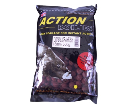 Бойли Sonubaits Action Boilies-Crab and Crayfish 15 мм 500 г