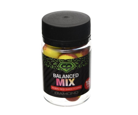 Бойли Carp Pro Diamond Balanced Mix Robin Red Sweetcorn 16мм