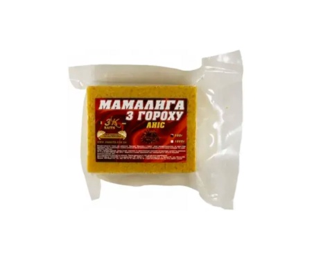 Прикормка 3KBaits мамалига из гороха Anason (анис) 500г