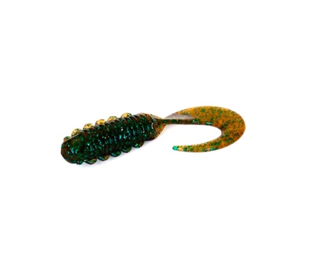 Твистер Bait Breath Micro Grub 2" #Ur28 Motoroil / Green