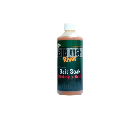 Ликвид Dynamite Baits Liquid Big Fish River Bait Soakt Shrimp & Krill 500мл