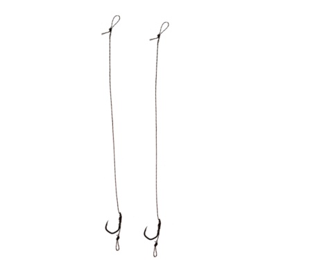 Готовий повідець Carp Pro Sinking Braid 20 lb x8 PTFE Wide Gape Сapture №10 15см