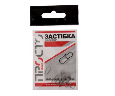 Застежка Просто снастi Round Snap #1 Silver