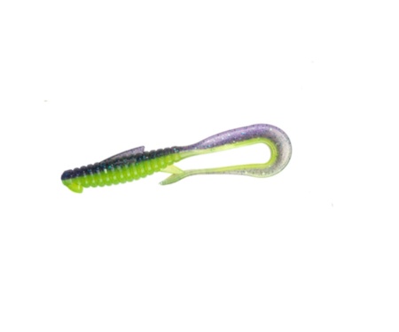 Виброхвост Angry Baits Mad Worm 3,5" Acid Violet UV
