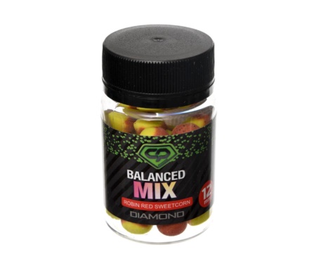 Бойли Carp Pro Diamond Balanced Mix Robin Red Sweetcorn 12мм