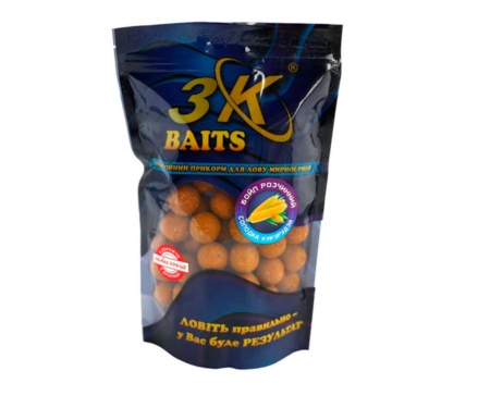 Бойли розчинні 3KBaits 24мм солодка кукурудза