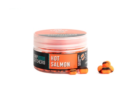 Бойли Carp Catchers Fluo Dumbell Wafters 10x7мм Hot Salmon