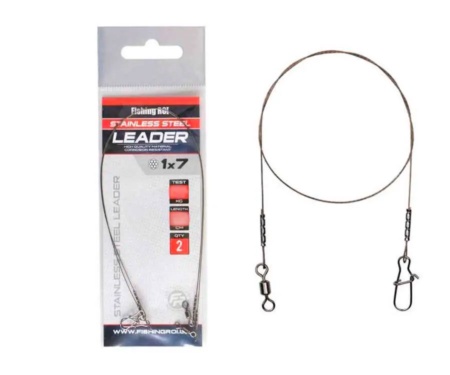 Повідець Fishing Roi металевий 1x7 (2шт/уп) 25см 7кг