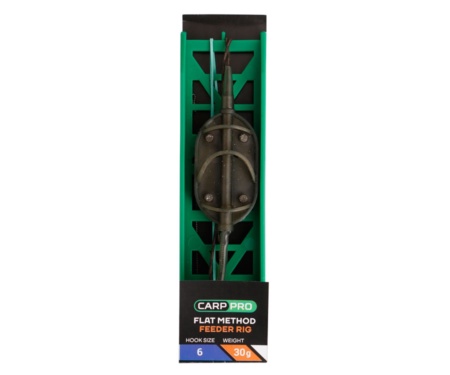 Готовая oснастка на ледкоре Carp Pro Flat Method Feeder №6 30г