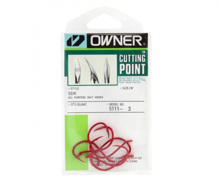 Гачки Owner Cut SSW 5111 Red №6/0
