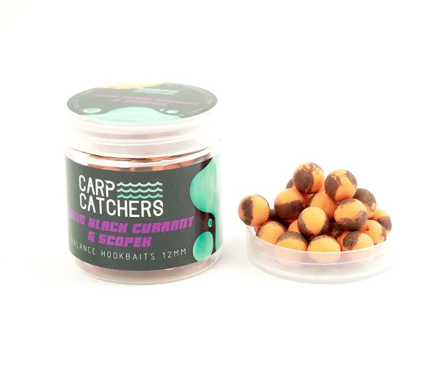 Бойлы Carp Catchers  Balance Hookbaits Sguid&Black Currant-Scopex 12мм