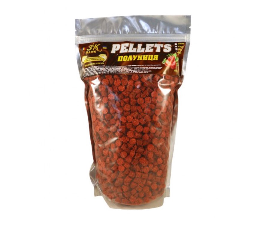 Пеллетс 3KBaits 8мм 800г клубника #1