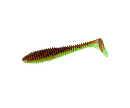 Силікон Keitech Swing Impact Fat 3.3" Green Pumpkin/Chartreuse
