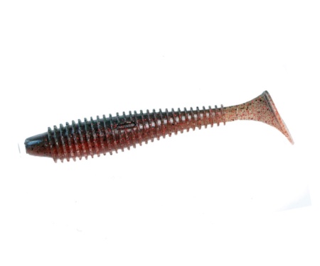 Виброхвост Angry Baits Fatik 3.8" Red Craw Dad UV