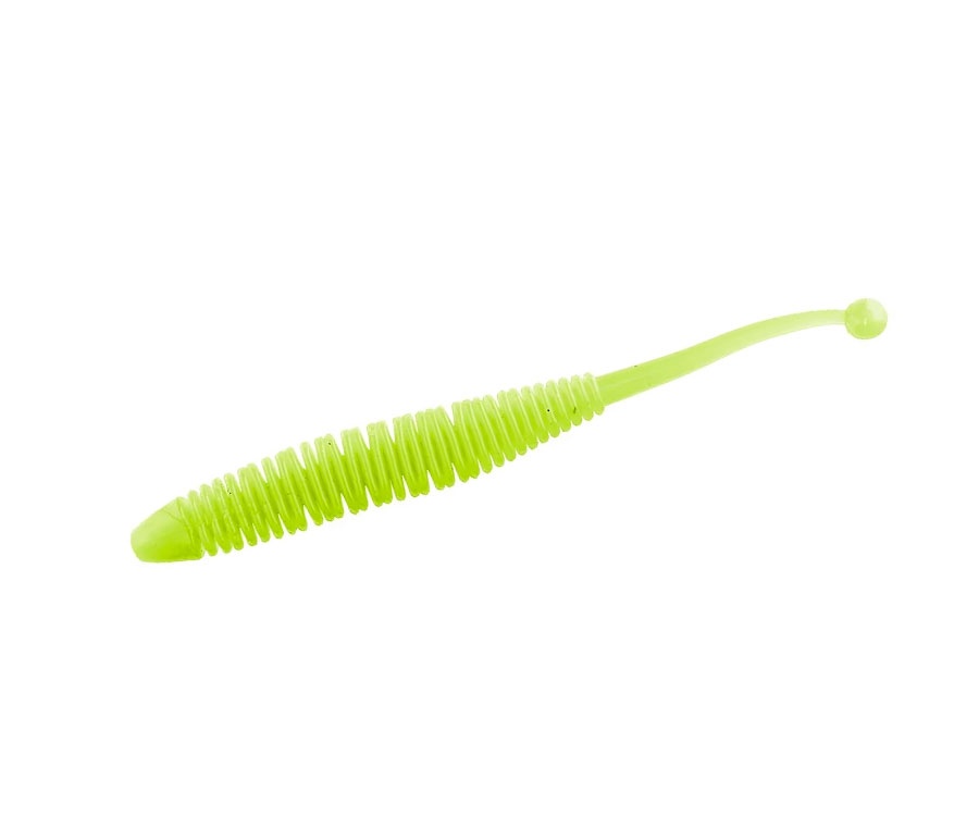 Силикон Spanky Worm Lucky John Area Trout Series 3.2" #S88 Yellow Chartreuse