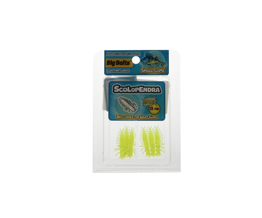Нимфа Big Baits Scolopendra 1" #307 Lemon