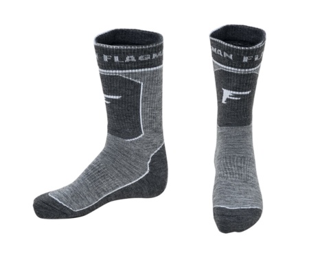 Шкарпетки термотрекінгові Flagman Extra Heat Merino Wool Higth Grey 39-41 S