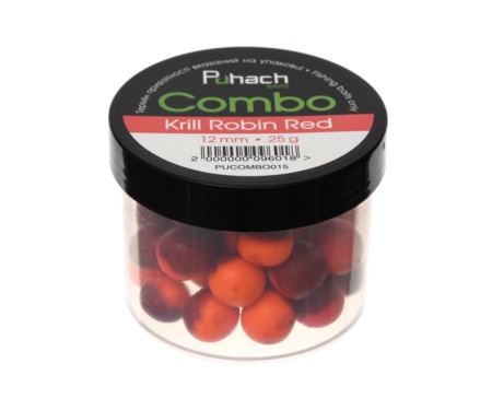 Бойли Puhach Baits Combo 12мм Krill Robin Red