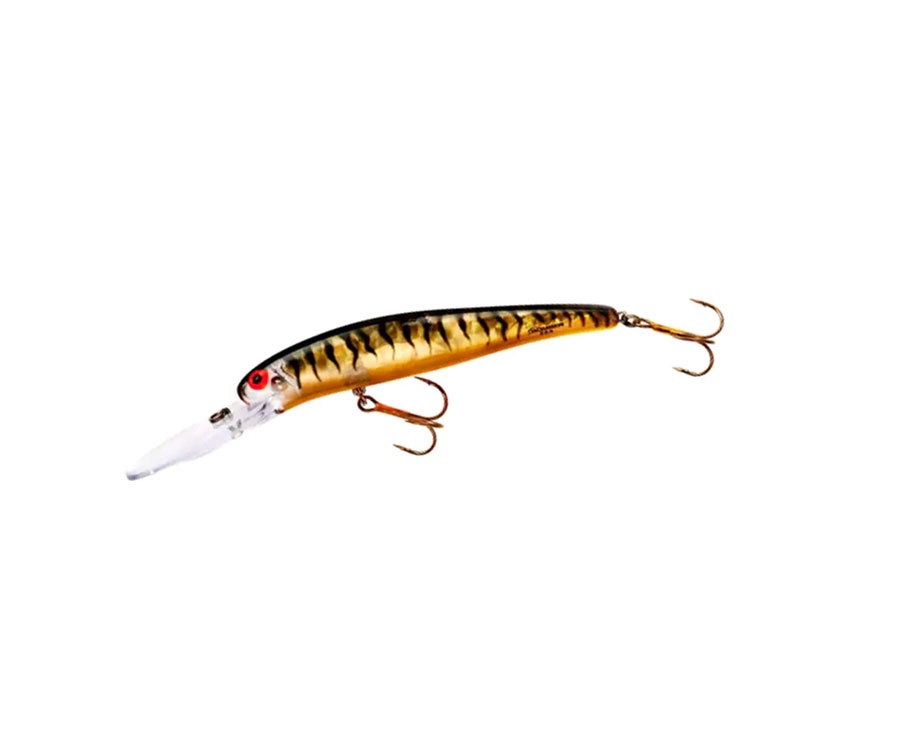 Воблер Bomber 25 Deep Long A 11.4см 21г Gold Prism Black Back and Bars Orange Belly