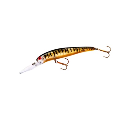 Воблер Bomber 25 Deep Long A 11.4см 21г Gold Prism Black Back and Bars Orange Belly