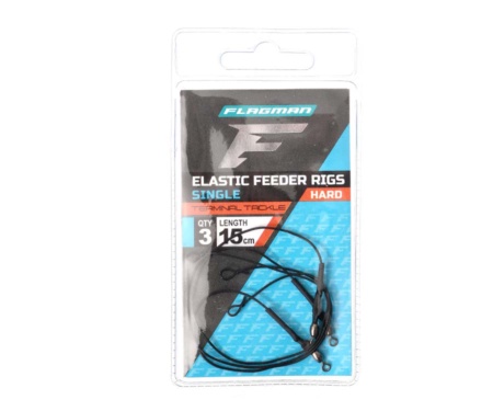 Фiдерне вiдведення для повiдця одинарне Flagman Elastic Single Feeder Rigs Hard 15см