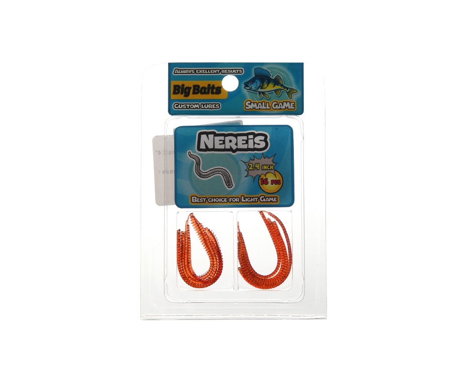 Червь Big Baits  Nereis 2.4" #301 Blood