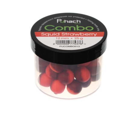 Бойли Puhach Baits Combo 12мм Squid Strawberry