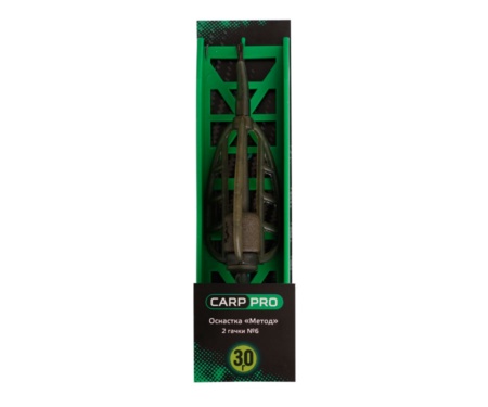 Оснащення Carp Pro Метод 2 гачка №6 на ледкоре 30 г