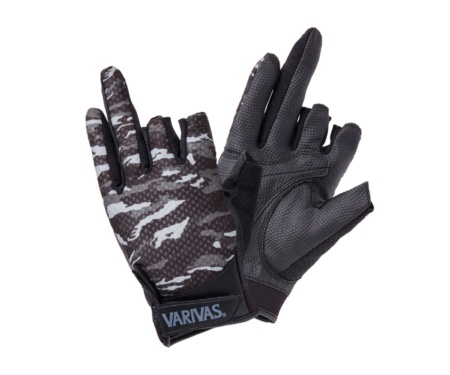 Рукавички Varivas VAG-24 Mesh Glove 3 Black Camo L