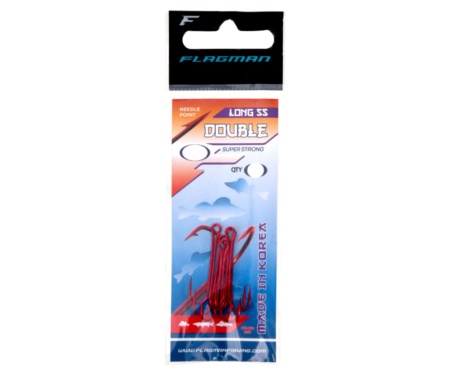 Двійник Flagman Double Hook Long SS Red №8