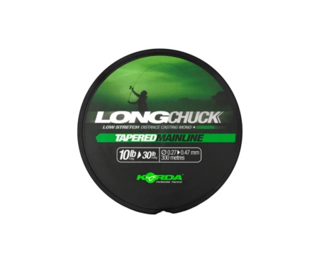Леска Korda Long Chuck Tapered Mainline Green 0.27-0.47мм 300м 10-30lb