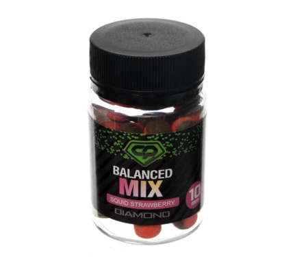 Бойли Carp Pro Diamond Balanced Mix Squid Strawberry 10мм