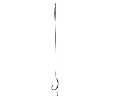 Готовий повідець Carp Pro Sinking Braid 30 lb x8 Curved Shank №6