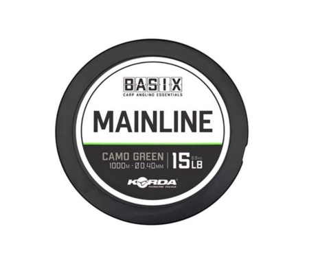 Леска Korda Basix Main Line 0.4мм 1000м 15lb Camo Green