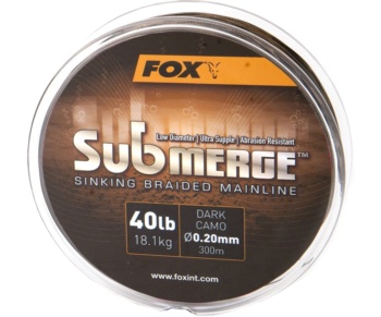 Шнур Fox Submerge Sinking Braided Mainline Dark Camo 0.20мм #1