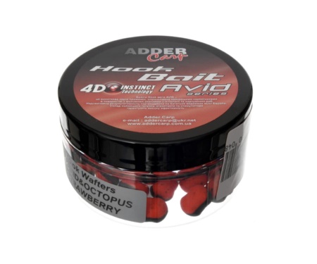Бойли Adder Carp Avid Hook Wafters Squid Octopus Strawberry 8-12мм