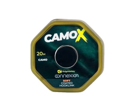 Поводковый материал RidgeMonkey Connexion CamoX Soft Coated Hooklink 20м 25lb